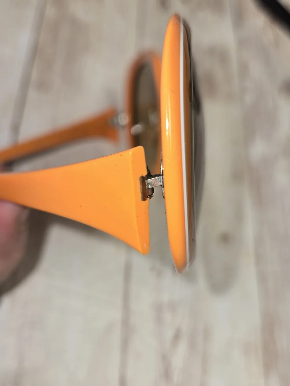 Vintage Rodenstock Bonny 130 Sunglasses Oversized Mod Orange Green Germany